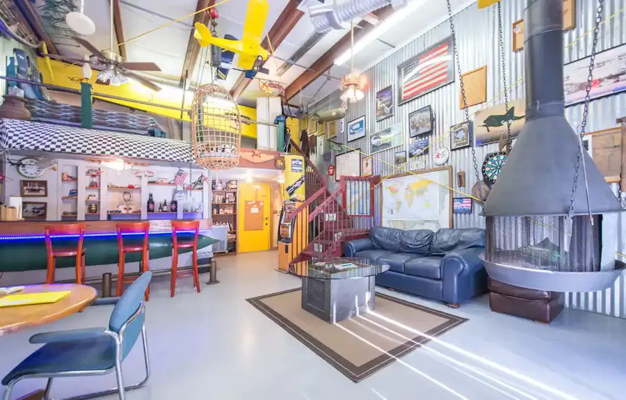 Man Cave Apartment, Geneva, is one of the best themed vacation rentals in Florida.